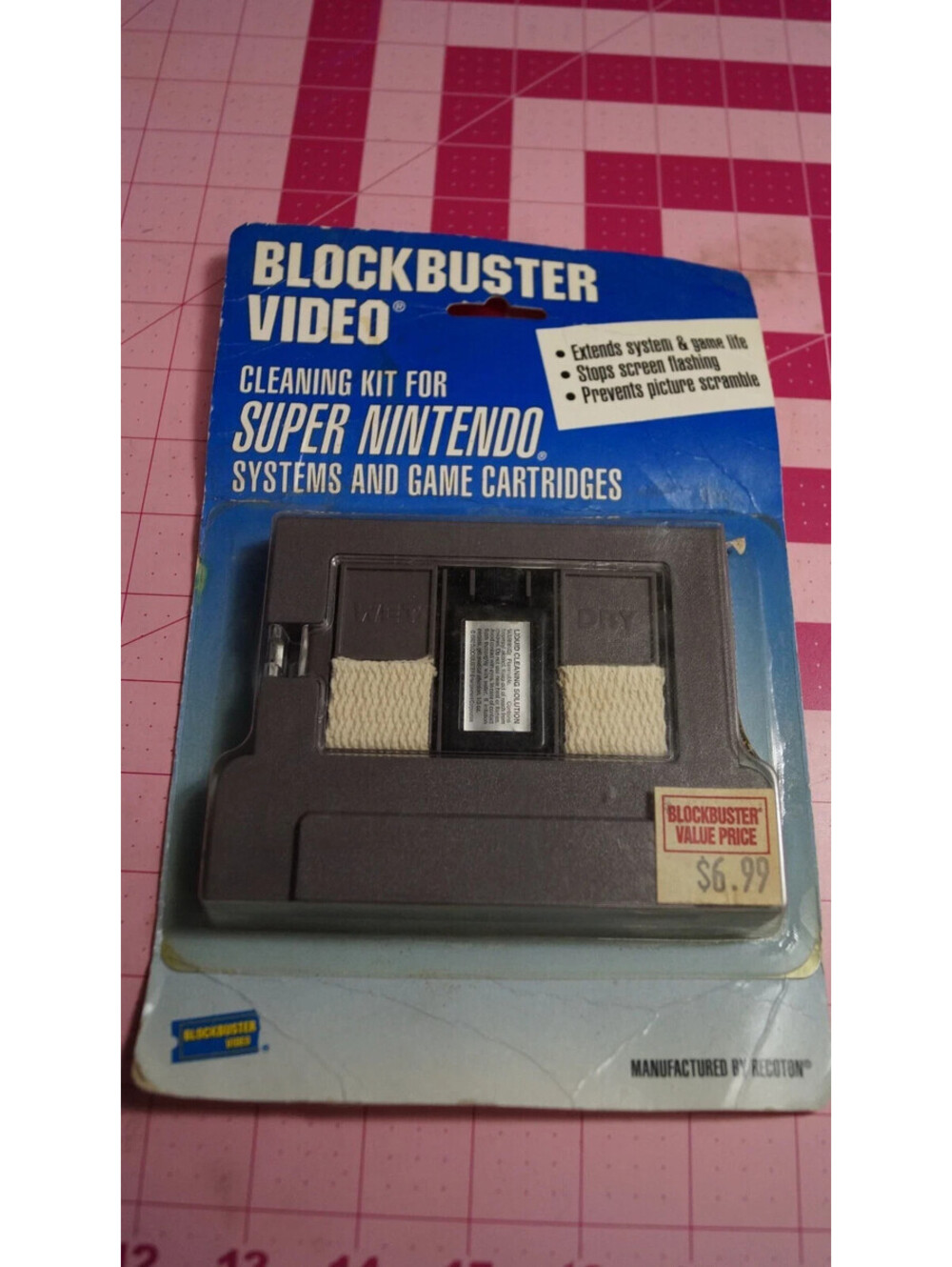 Blockbuster Super Nintendo Cleaning Kit NEW SEALED 1993